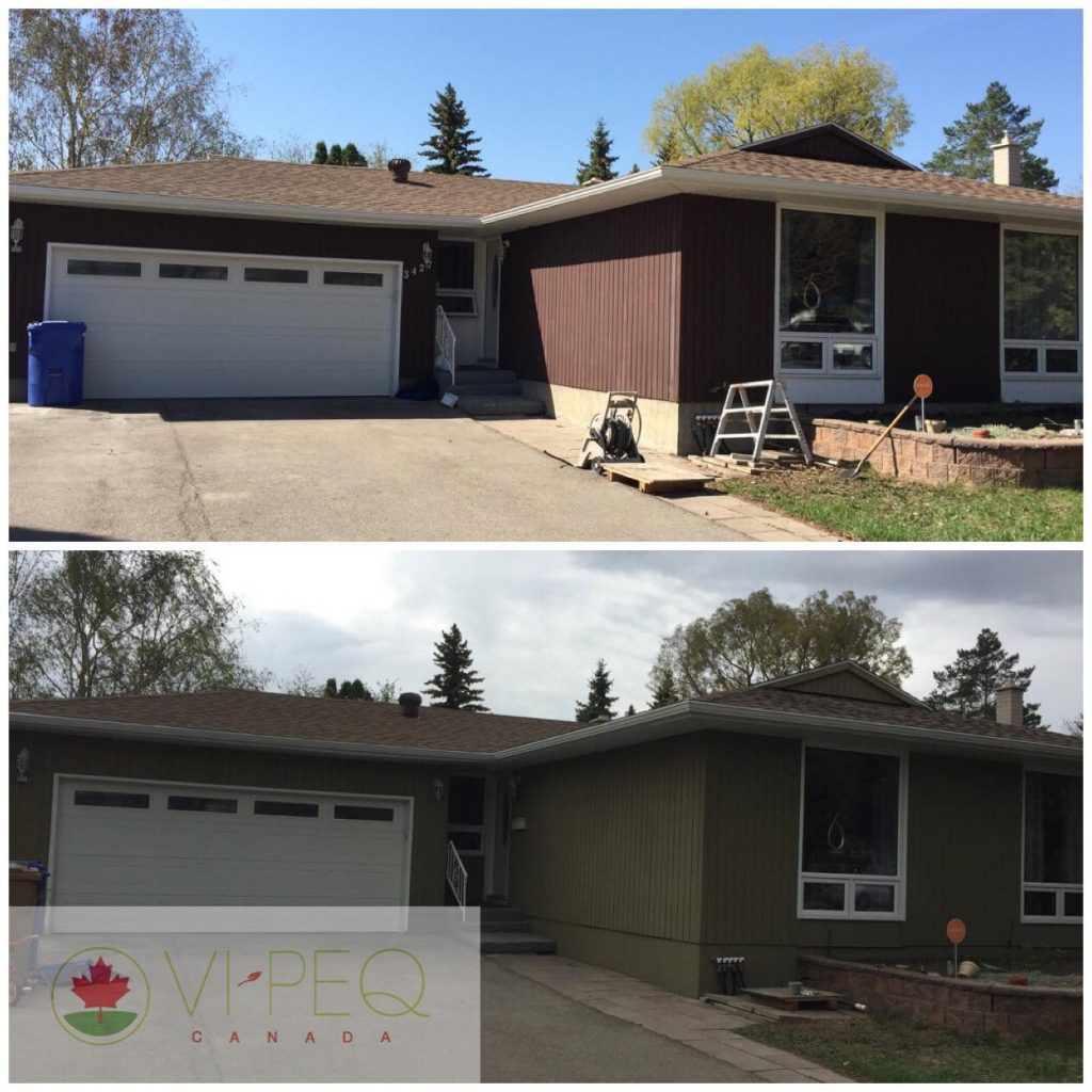 Before and after residential project